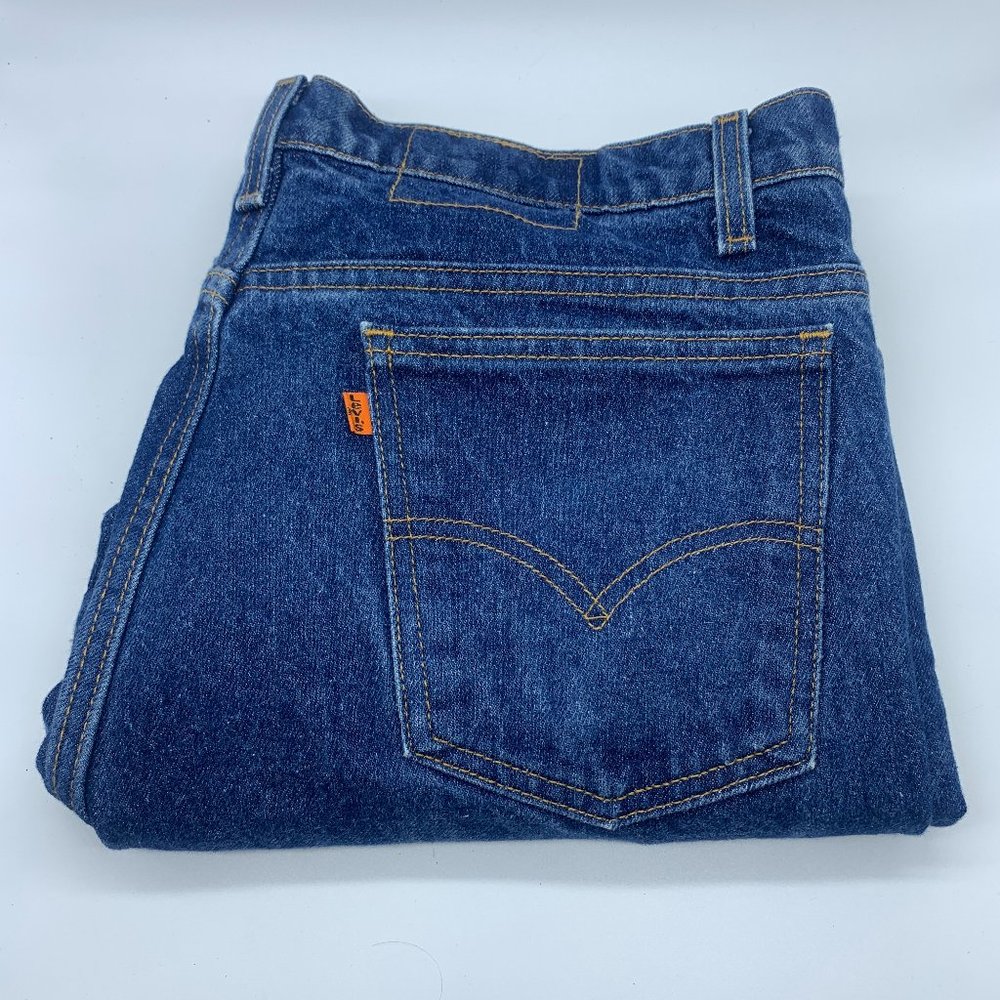 Levi's 505 Orange Tab Vintage Men's Denim Jeans Made in USA 38x26